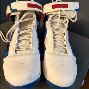 Reebok White and Blue Athletic Shoes